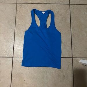 BLUE LULULEMON CROPPED SWIFTLY TECH